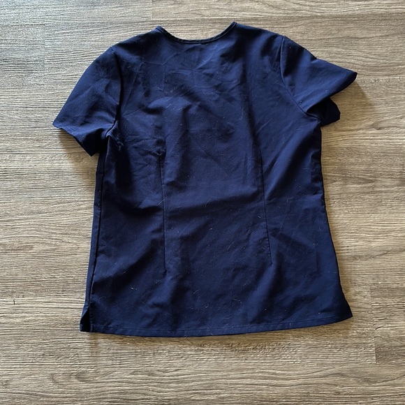 Figs navy V neck scrub top - Picture 2 of 3